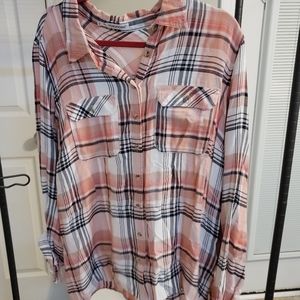 Maurices button up plaid
